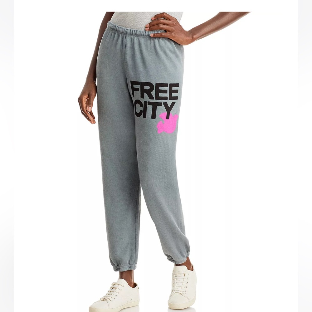 Freecity pink and grey sweatpants